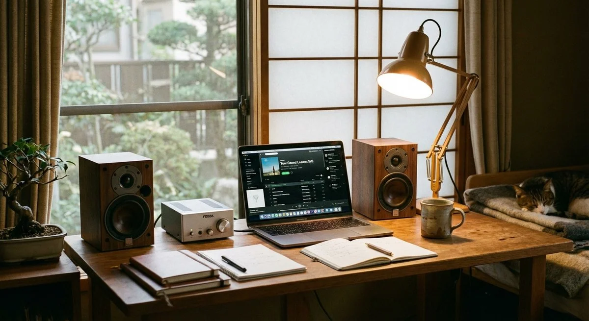 デスク周りのオーディオ環境